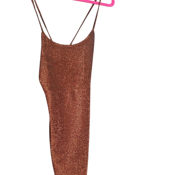 Dresses & Skirts - Sparkling Brownish/Gold Sleeveless Dress
